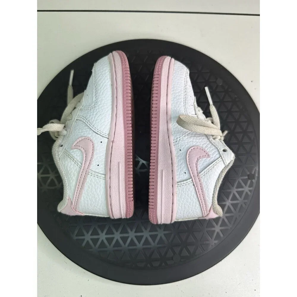Nike Force1 infant Jr Kids Shoes Sz 8C Boy / Girl Pink🩷Trainers Sneakers